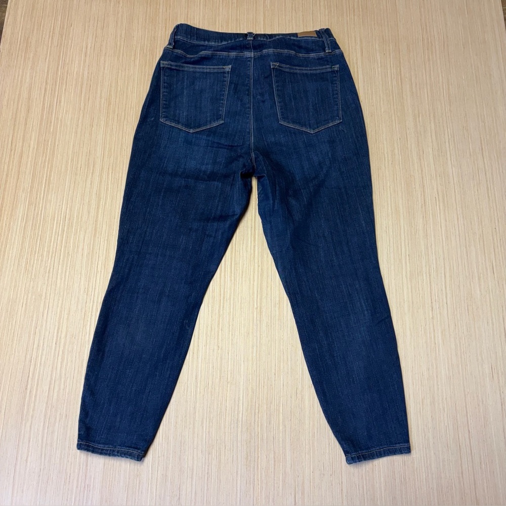 Judy Blue High Rise Pull On Skinny Jegging Jeans Womens 16W Dark Wash - Picture 9 of 10